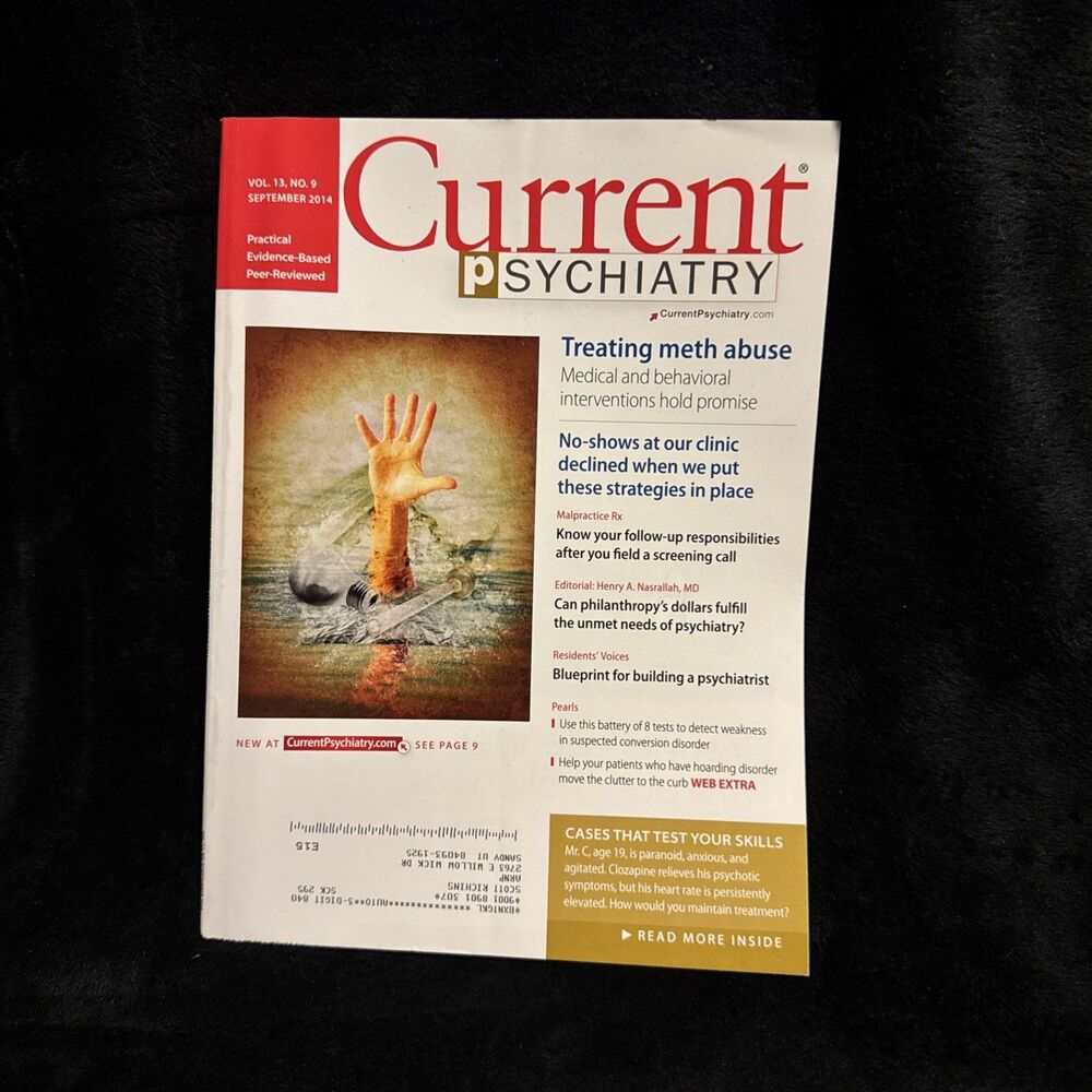 Current Psychiatry Vol 13 No 9 September 2014 Treating Meth Abuse